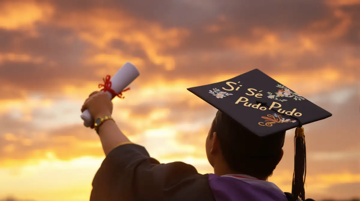 Fotografía de graduación — celebrando logros familiares