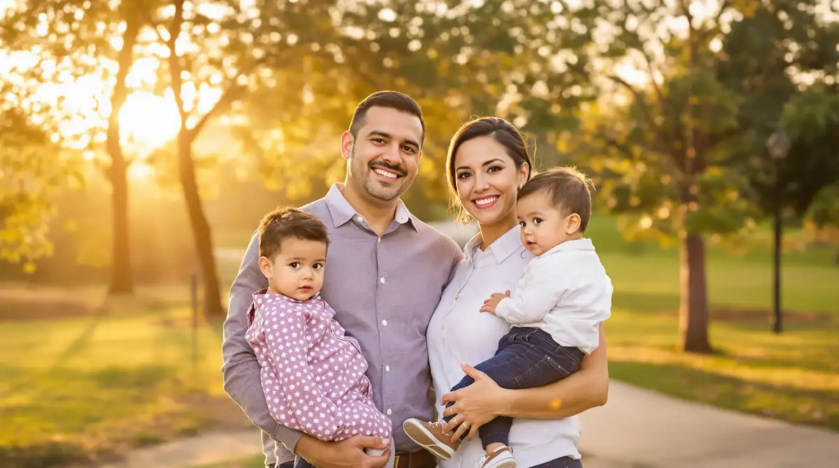 Fotografía de retratos familiares — sesión profesional con Bella Luz